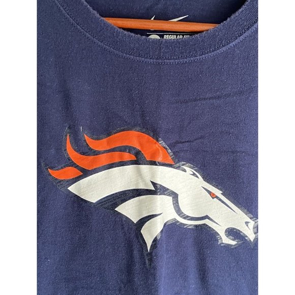 Denver Broncos NFL Nike T Shirt Blue Men's XL AFC NFL Football Cotton Tee - Picture 2 of 5